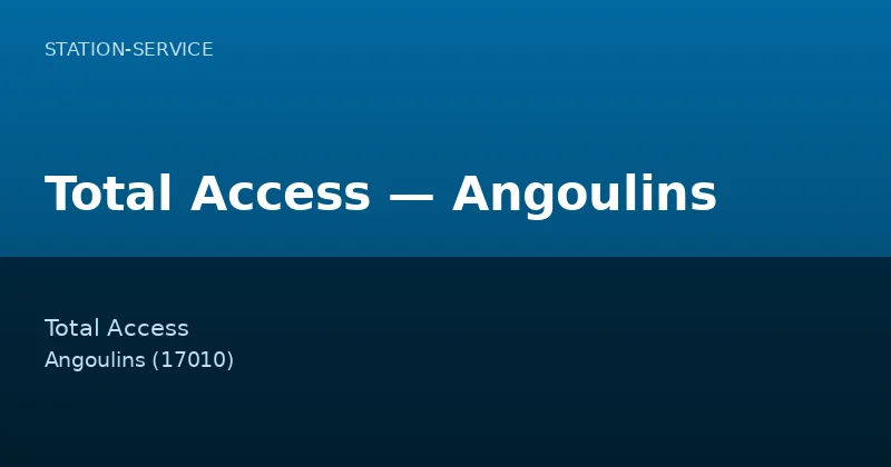 Total Access — Angoulins