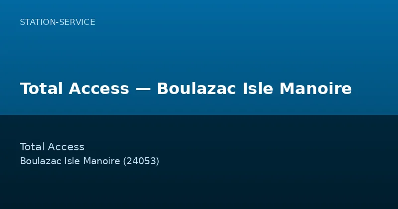 Total Access — Boulazac Isle Manoire