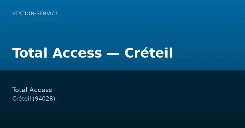 Total Access — Créteil