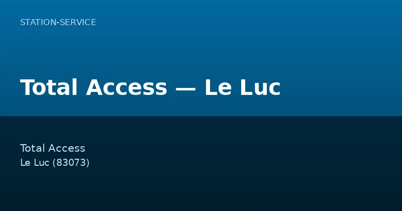 Total Access — Le Luc