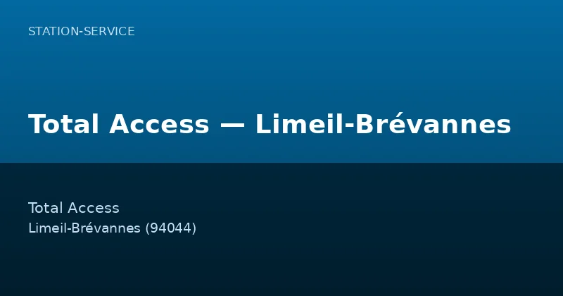 Total Access — Limeil-Brévannes