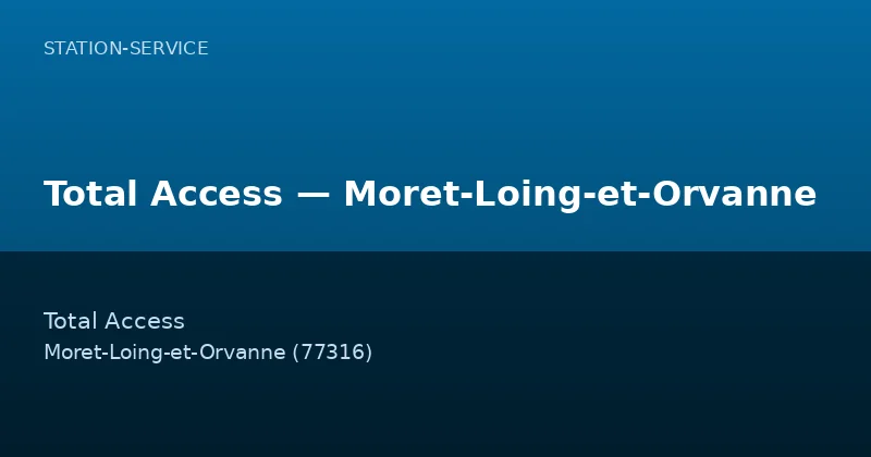 Total Access — Moret-Loing-et-Orvanne
