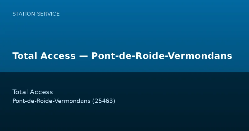 Total Access — Pont-de-Roide-Vermondans