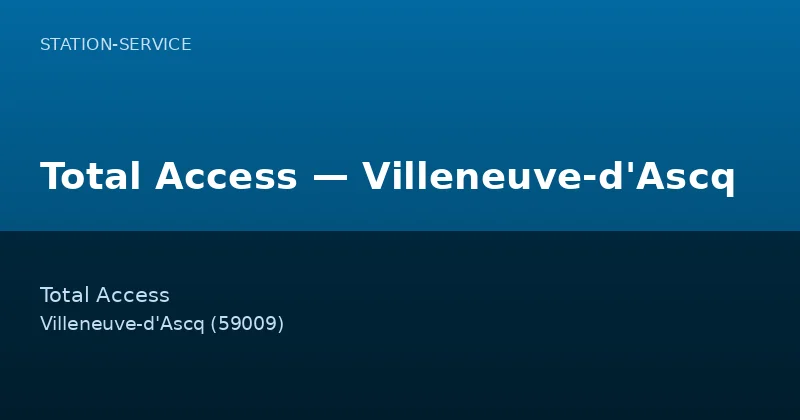 Total Access — Villeneuve-d'Ascq