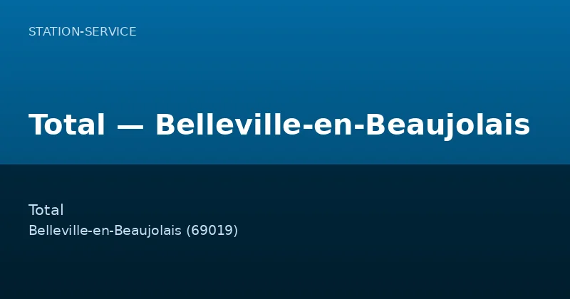 Total — Belleville-en-Beaujolais