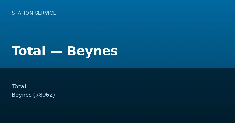 Total — Beynes