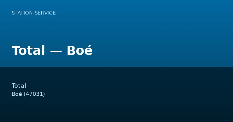Total — Boé