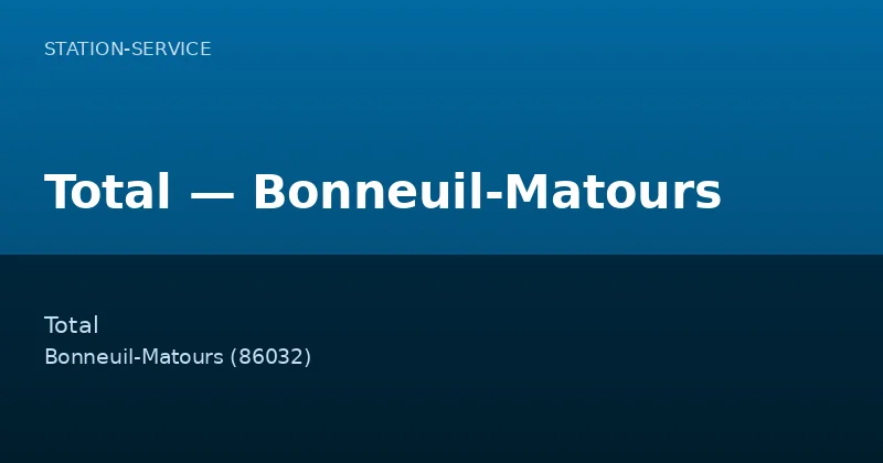 Total — Bonneuil-Matours