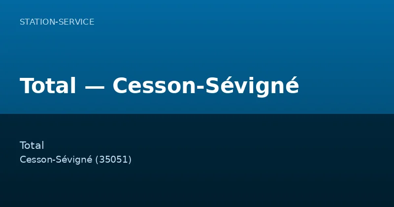 Total — Cesson-Sévigné