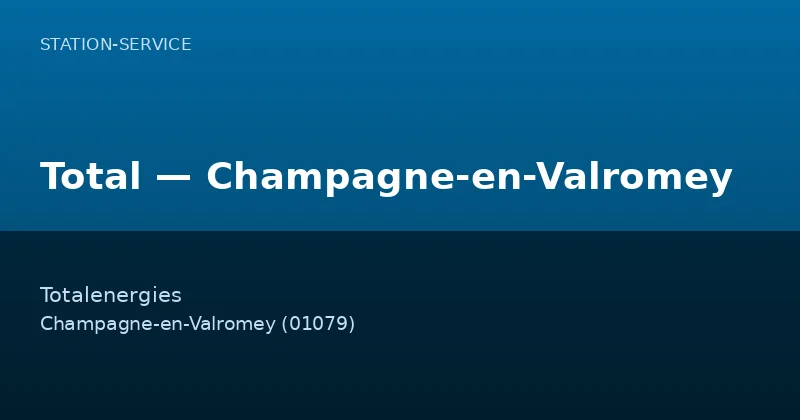 Total — Champagne-en-Valromey