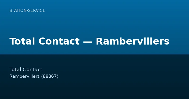 Total Contact — Rambervillers