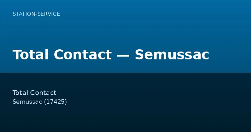 Total Contact — Semussac