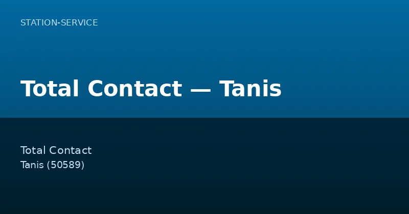 Total Contact — Tanis