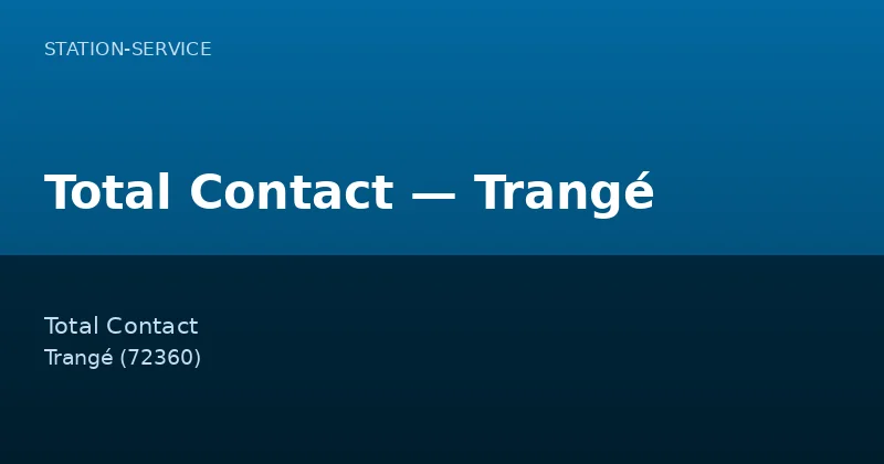 Total Contact — Trangé