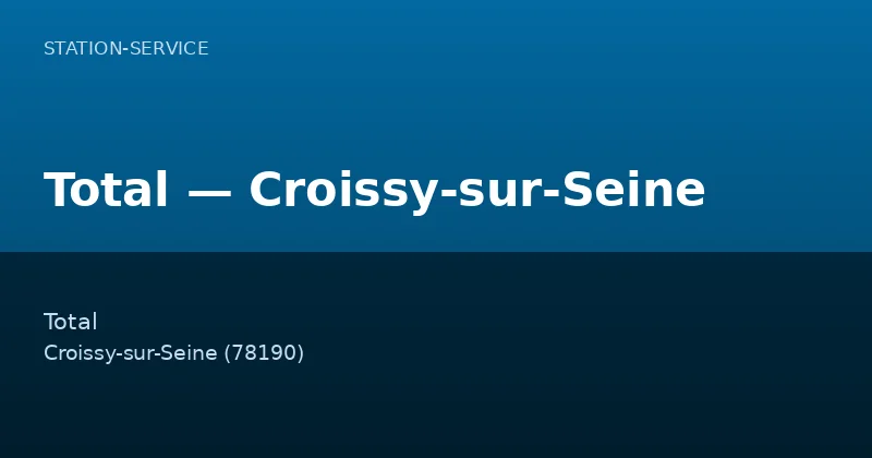 Total — Croissy-sur-Seine