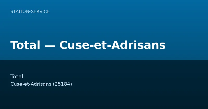 Total — Cuse-et-Adrisans