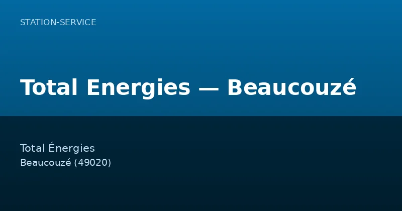 Total Energies — Beaucouzé