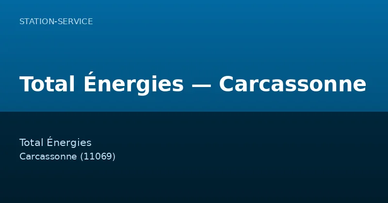 Total Énergies — Carcassonne