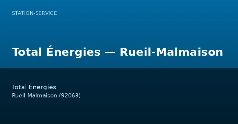 Total Énergies — Rueil-Malmaison