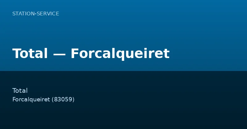 Total — Forcalqueiret