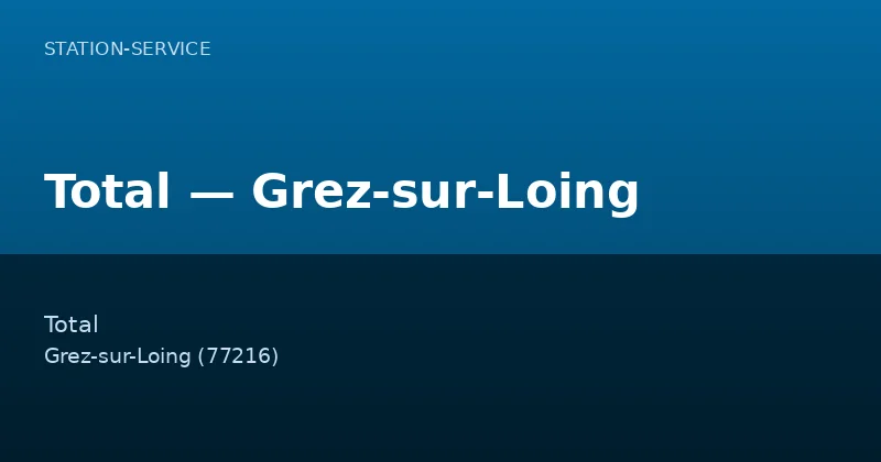 Total — Grez-sur-Loing