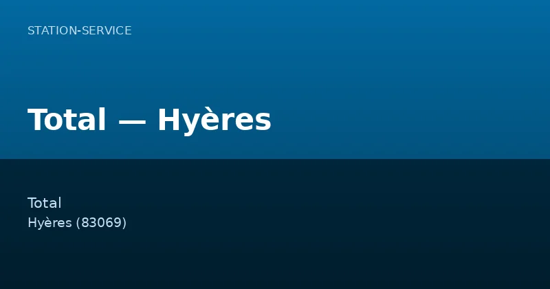 Total — Hyères