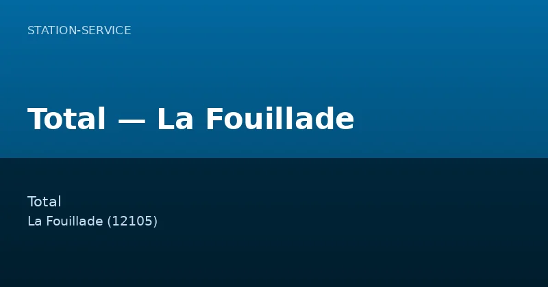 Total — La Fouillade