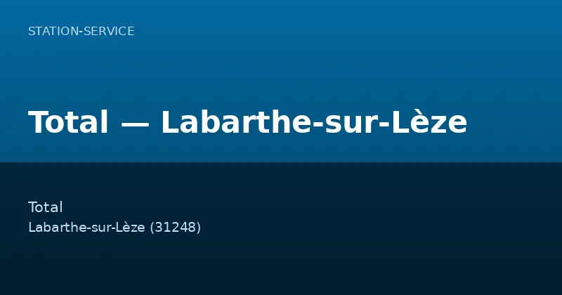 Total — Labarthe-sur-Lèze