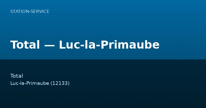 Total — Luc-la-Primaube