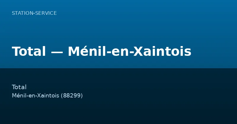 Total — Ménil-en-Xaintois