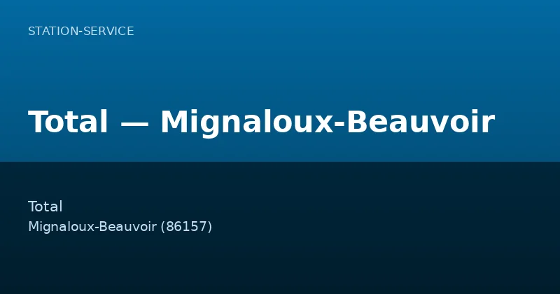 Total — Mignaloux-Beauvoir