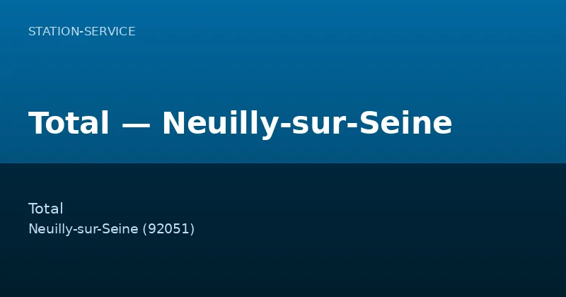 Total — Neuilly-sur-Seine