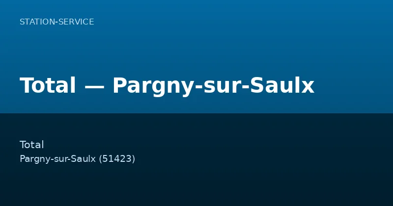Total — Pargny-sur-Saulx