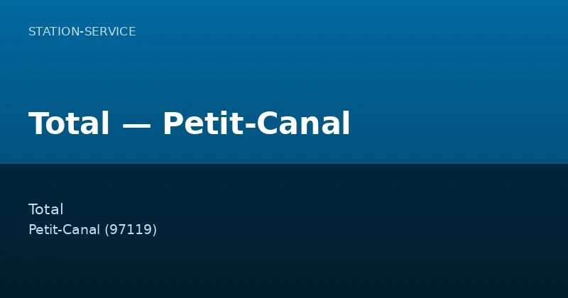 Total — Petit-Canal