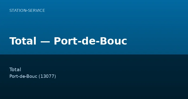 Total — Port-de-Bouc