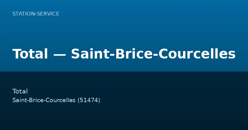 Total — Saint-Brice-Courcelles