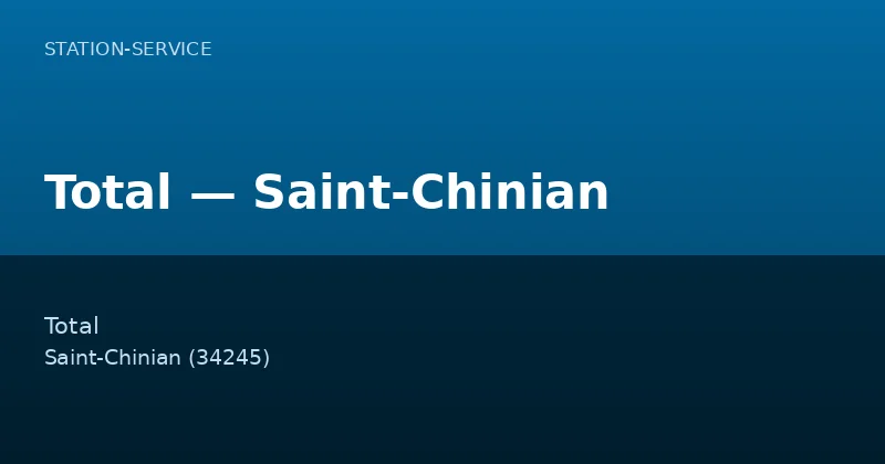 Total — Saint-Chinian