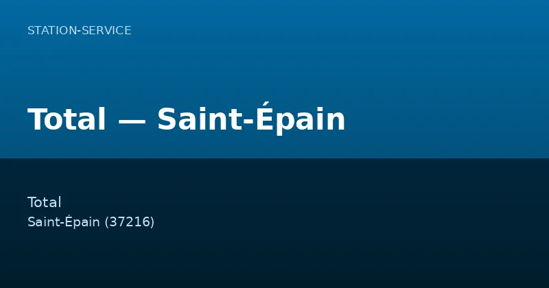 Total — Saint-Épain