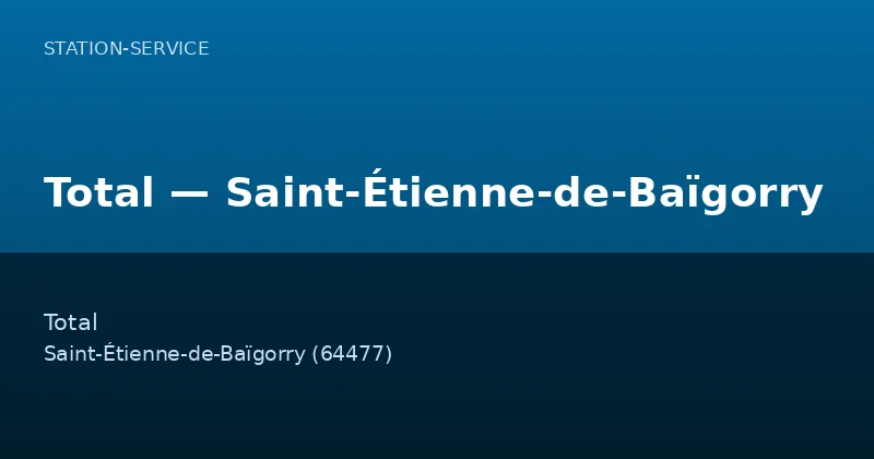 Total — Saint-Étienne-de-Baïgorry