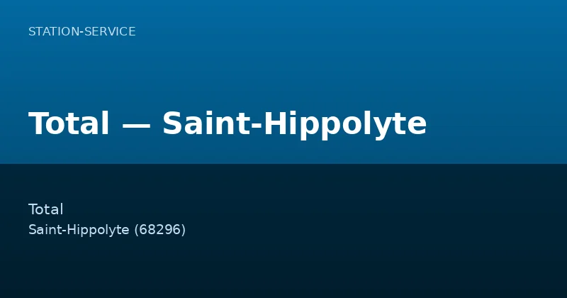 Total — Saint-Hippolyte