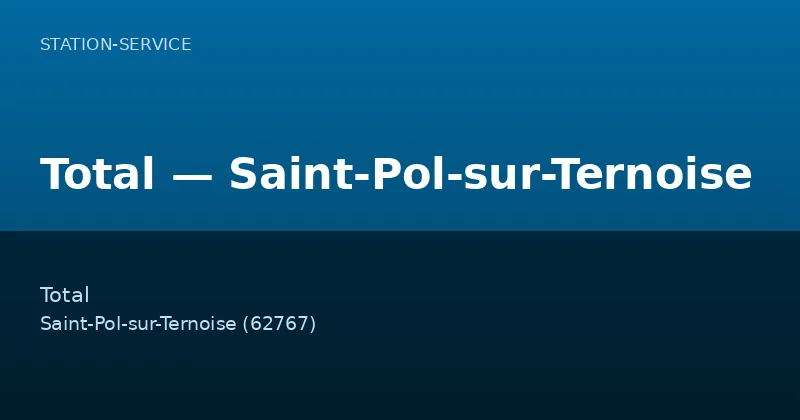Total — Saint-Pol-sur-Ternoise