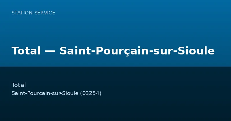 Total — Saint-Pourçain-sur-Sioule