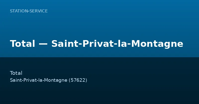 Total — Saint-Privat-la-Montagne