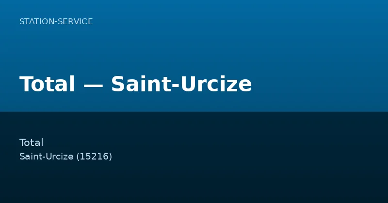 Total — Saint-Urcize