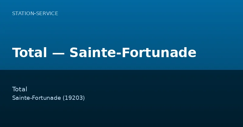 Total — Sainte-Fortunade