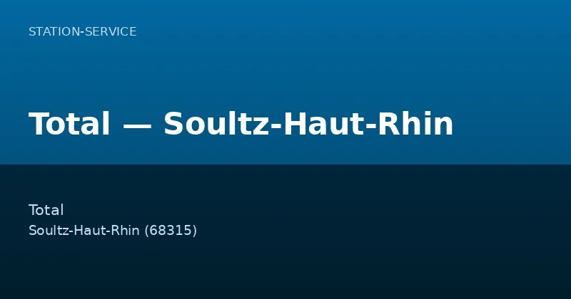 Total — Soultz-Haut-Rhin