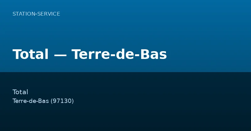 Total — Terre-de-Bas