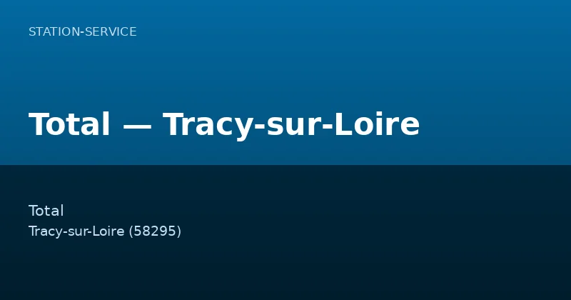 Total — Tracy-sur-Loire