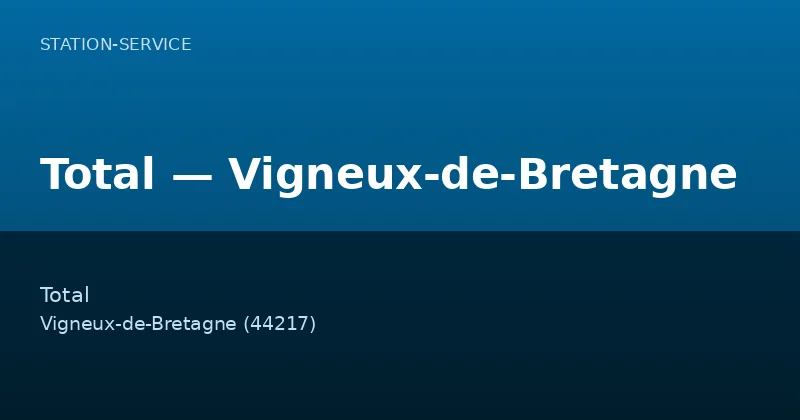 Total — Vigneux-de-Bretagne