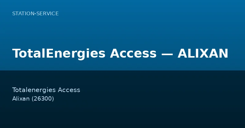 TotalEnergies Access — ALIXAN